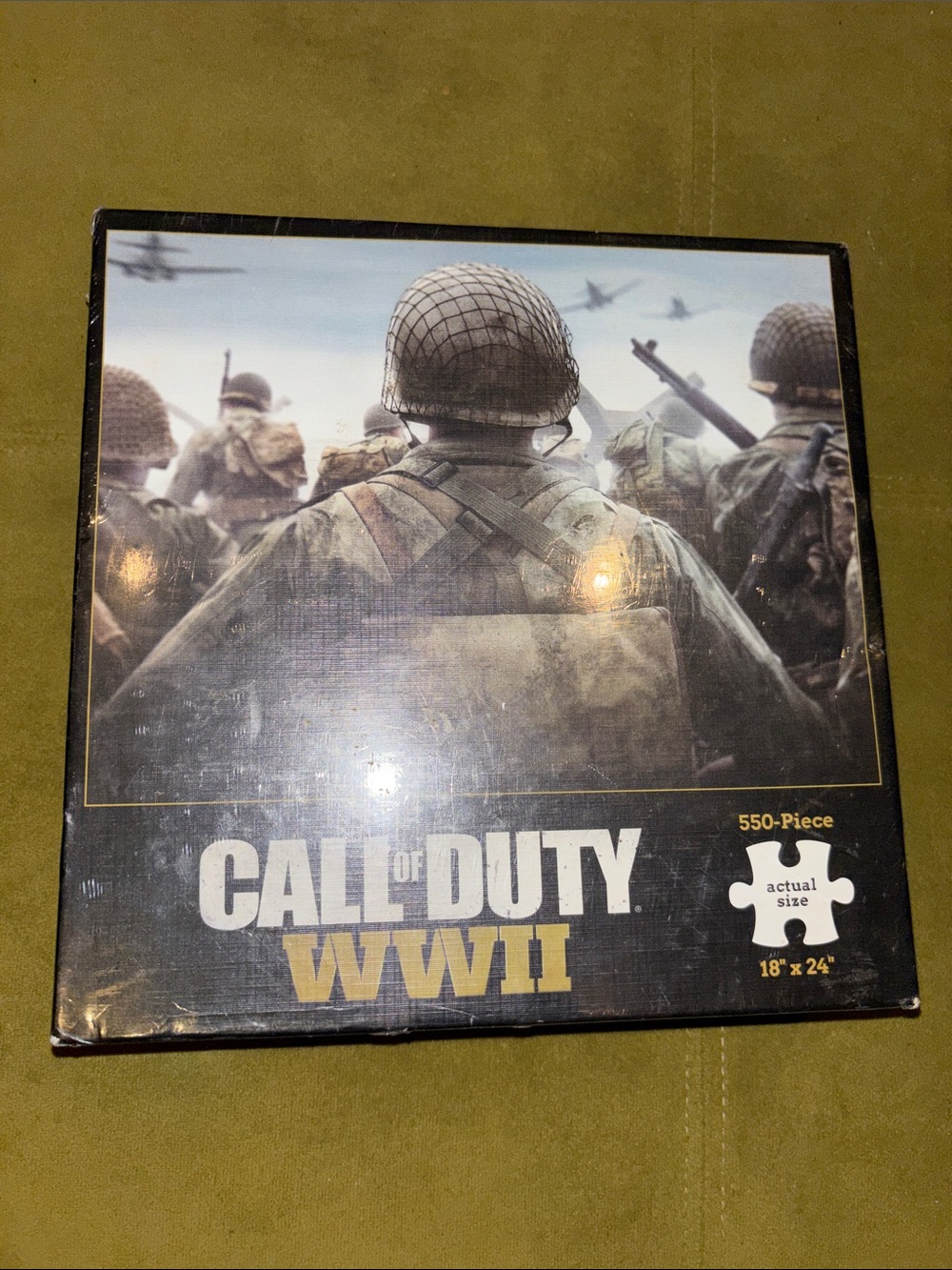 Call of Duty WWII 550-Piece Jigsaw Puzzle - Olive/Black